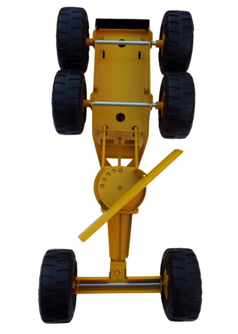 Tonka Grader Yellow Tough Steel Non Toxic Paint Steerable Front Wheels #2510 NIB