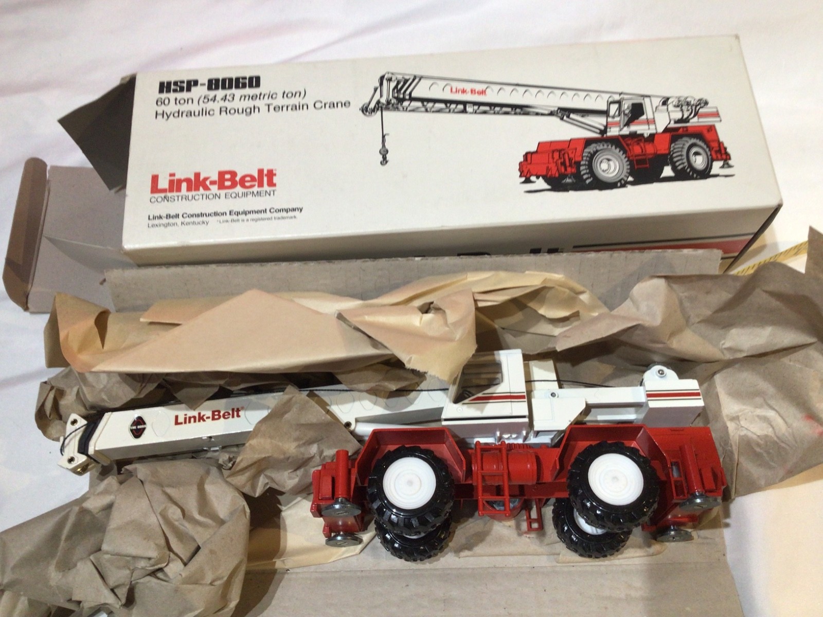 NEW Vintage LINK-BELT HSP-8060 60 TON HYDRAULIC ROUGH TERRAIN CRANE Model by NZG