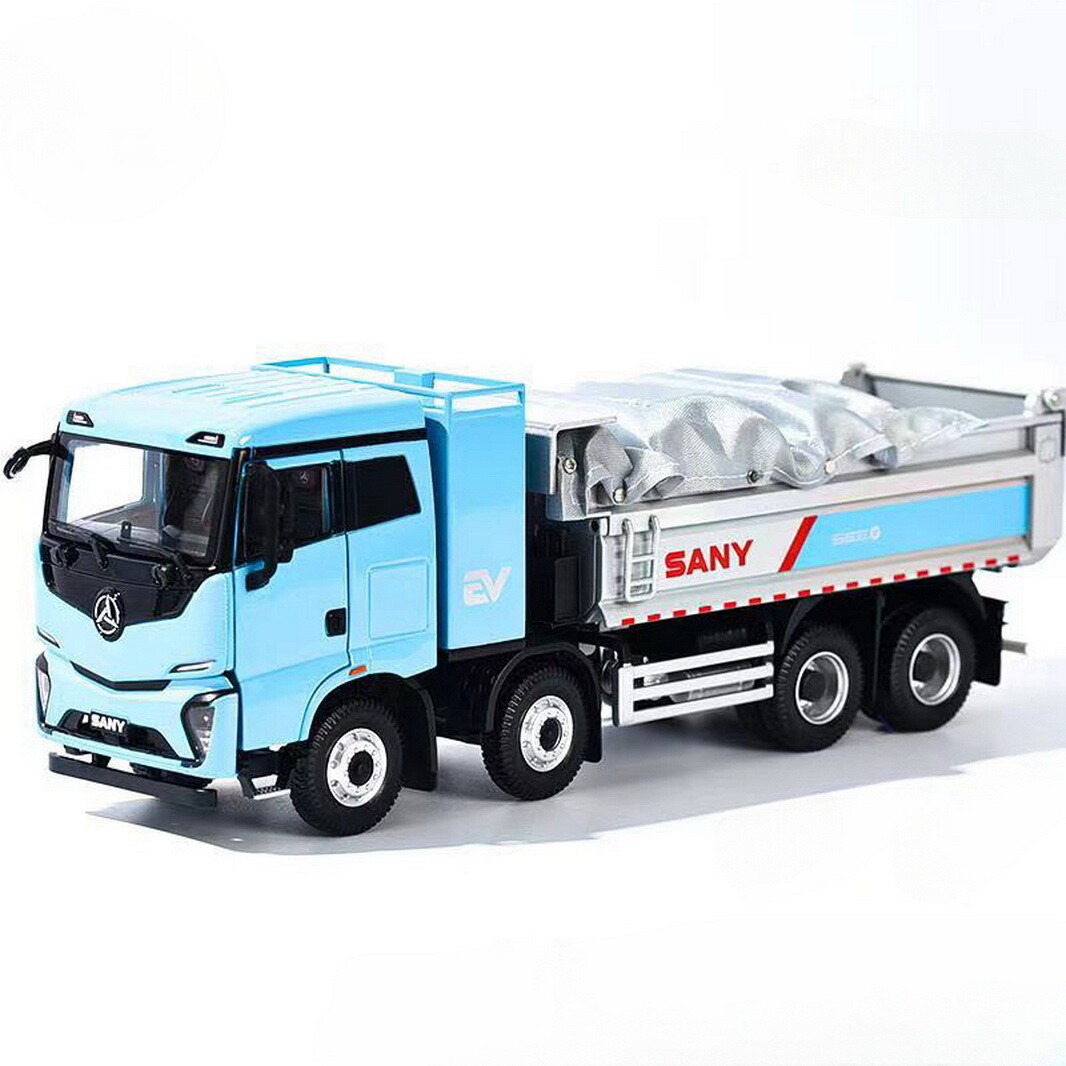 1/35 Scale SANY iSEE2 Electric Dump Truck Diecast Car Toy Gift Collection