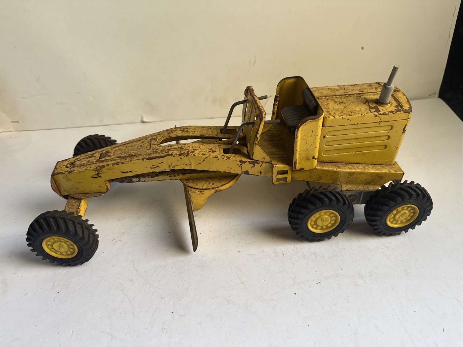 Vintage 1960’s Ny-lint Nylint Road Grader Pressed Steel (24)