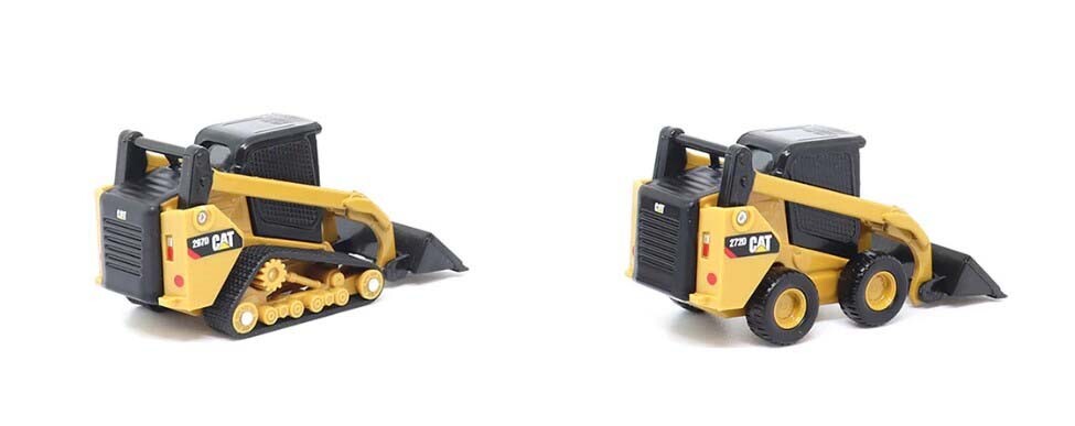 Diecast Masters 84647CS Cat 272D2 Skid Steer & 297D2 Track Loaders 1/64 Scale