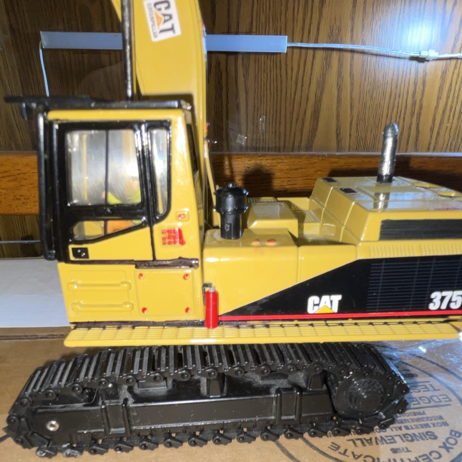 CAT 375 Tracked Excavator Diecast Model 1:50 CAT Power Yellow Black Red