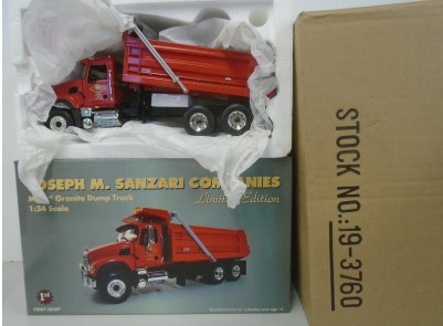 First Gear 19-3760 1/34 Joseph M. Sanzari Companies Mack Granite Dump Truck
