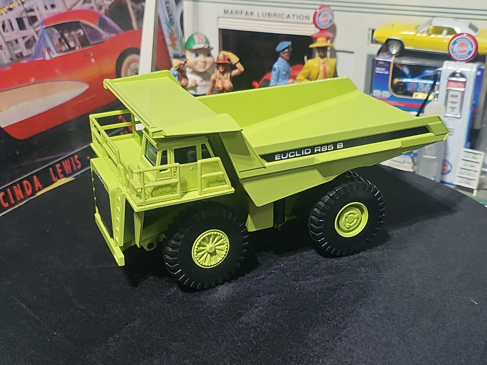 VINTAGE Joal Compact 1:50 Die Cast Euclid R85 B Dump Truck Green VERY NICE