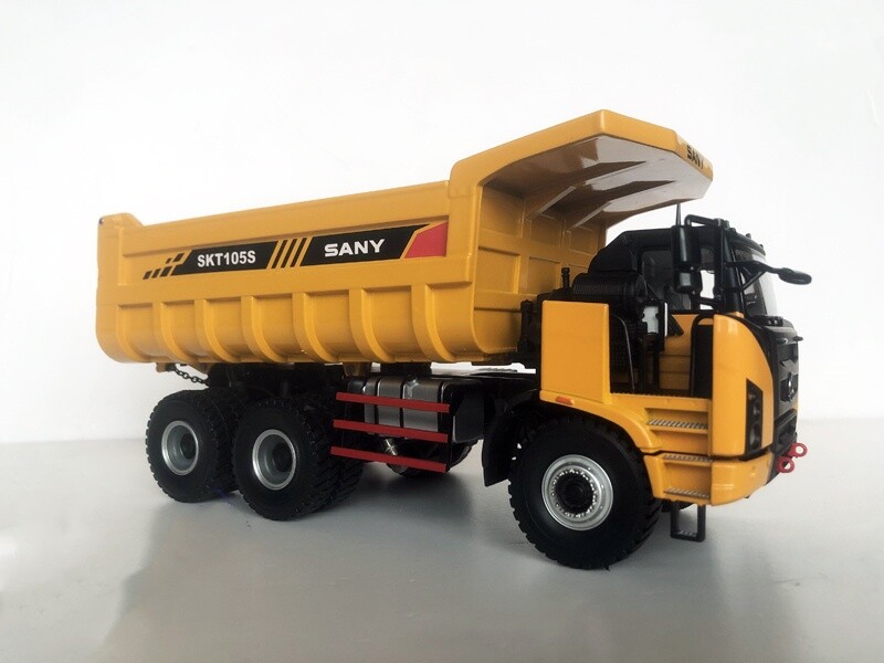 1:35 31CM SANYI SKT105S WIDE BODY DUMPTRUCK Construction Equipment Diecast Model