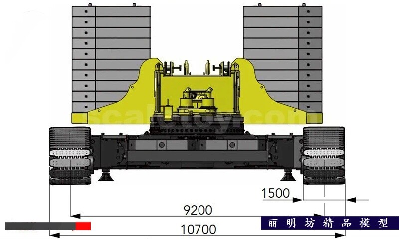 1:50 SANY SCC15000TM Crawler Crane Constuction Machine Equipment Diecast Model