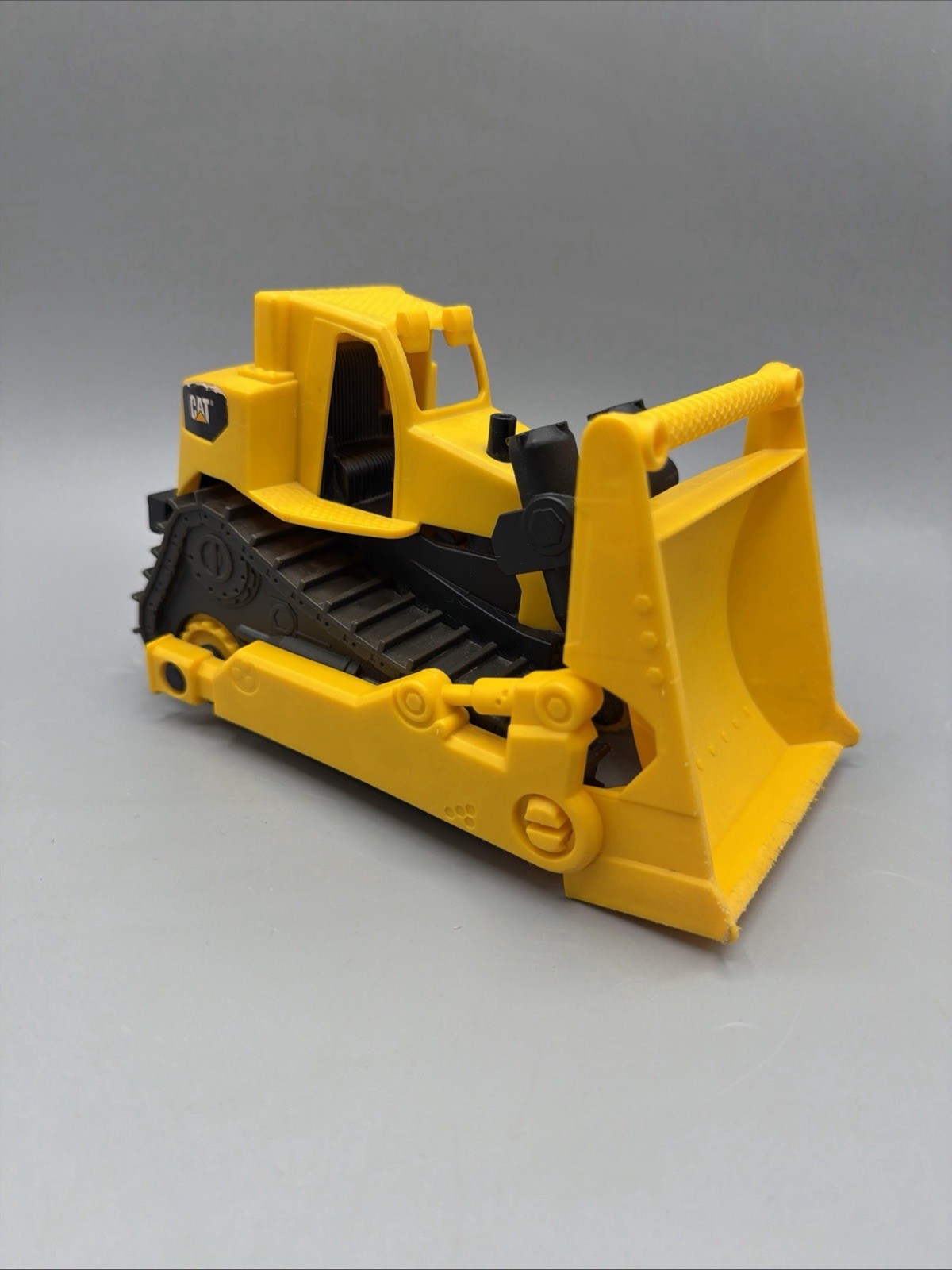 Cat Plastic Yellow Black Construction Vehicle Bulldozer Tractor
