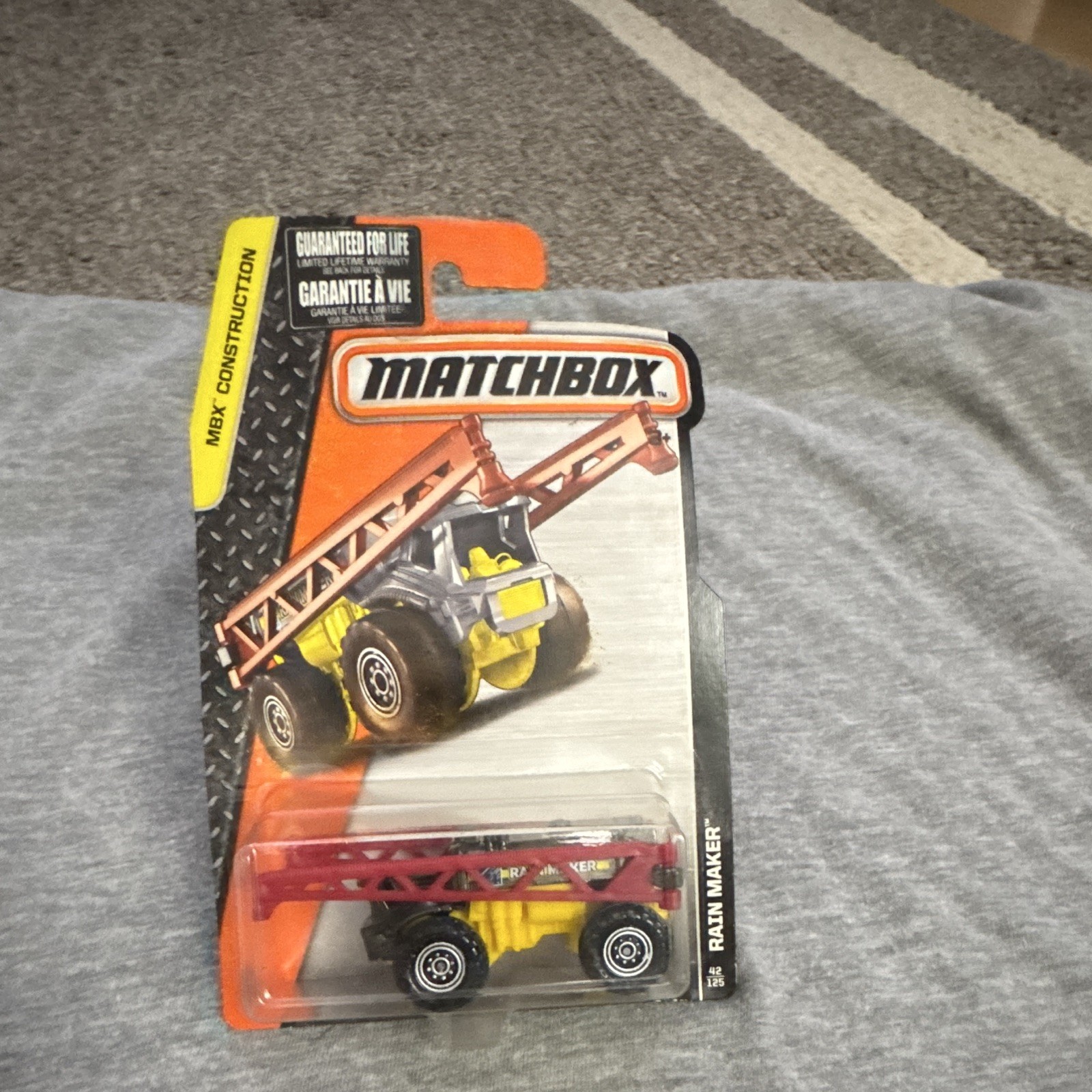 Matchbox Rain Maker MBX Construction 1:64 Red Yellow Black Diecast 2015