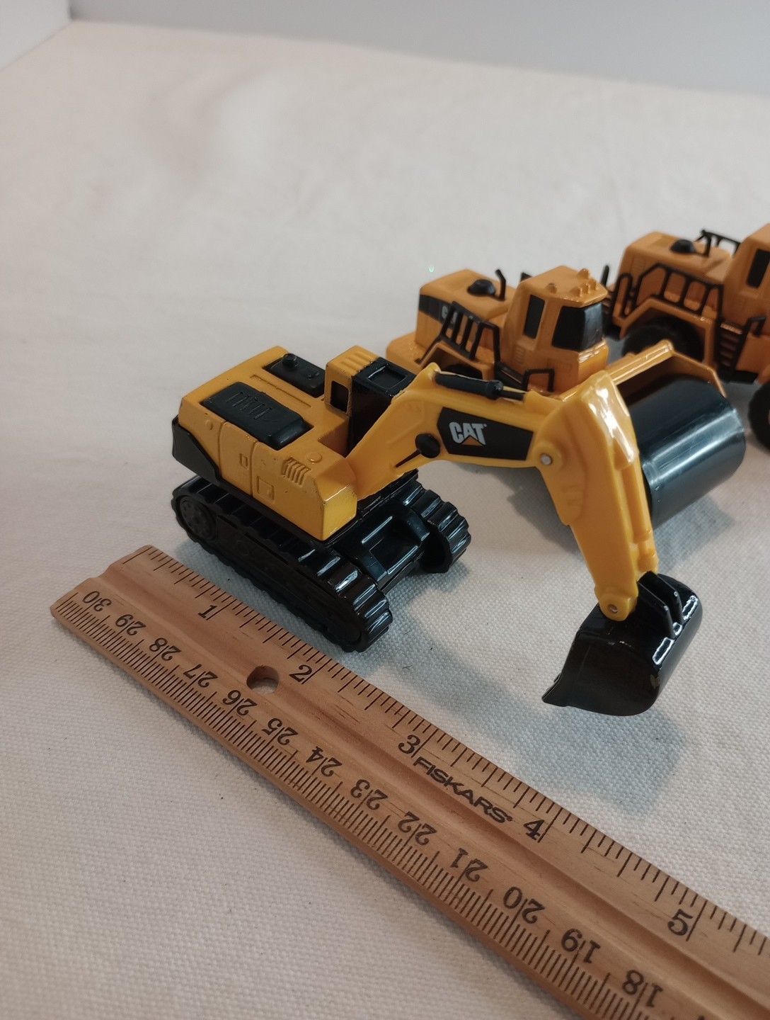 Funrise Yellow CAT Construction Diecast Lot Of 3