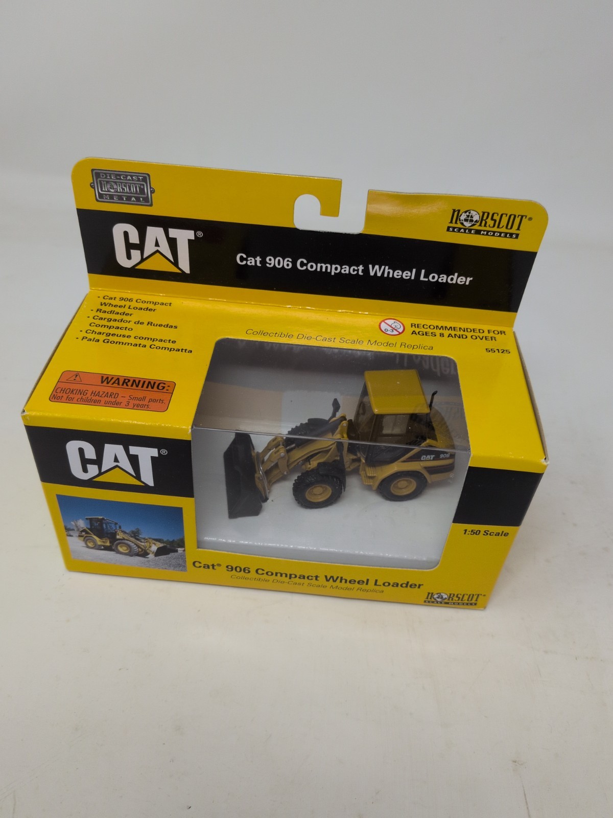 Norscot CAT 906 Compact Wheel Loader 1:50 Scale Yellow Released 2003 New Sealed