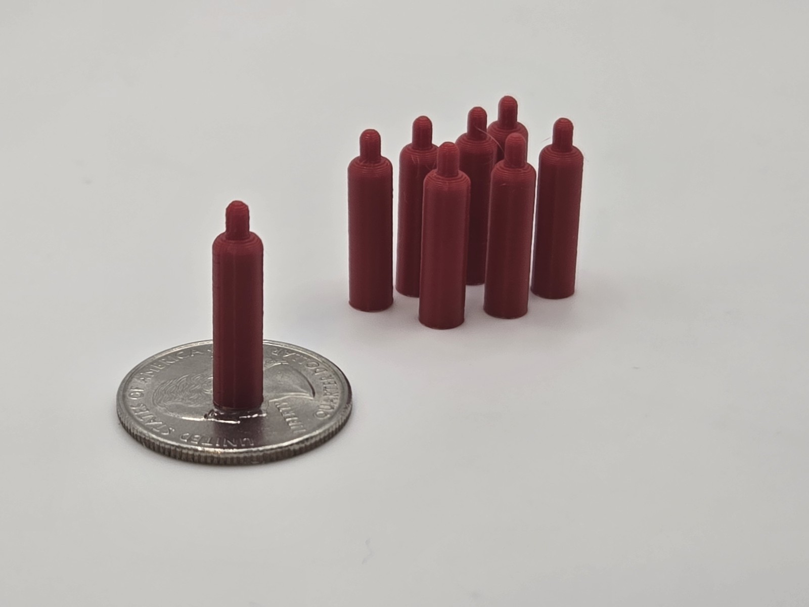 1/50 Scale Acetylene Welding Gas Tanks in Red *8 Pack*