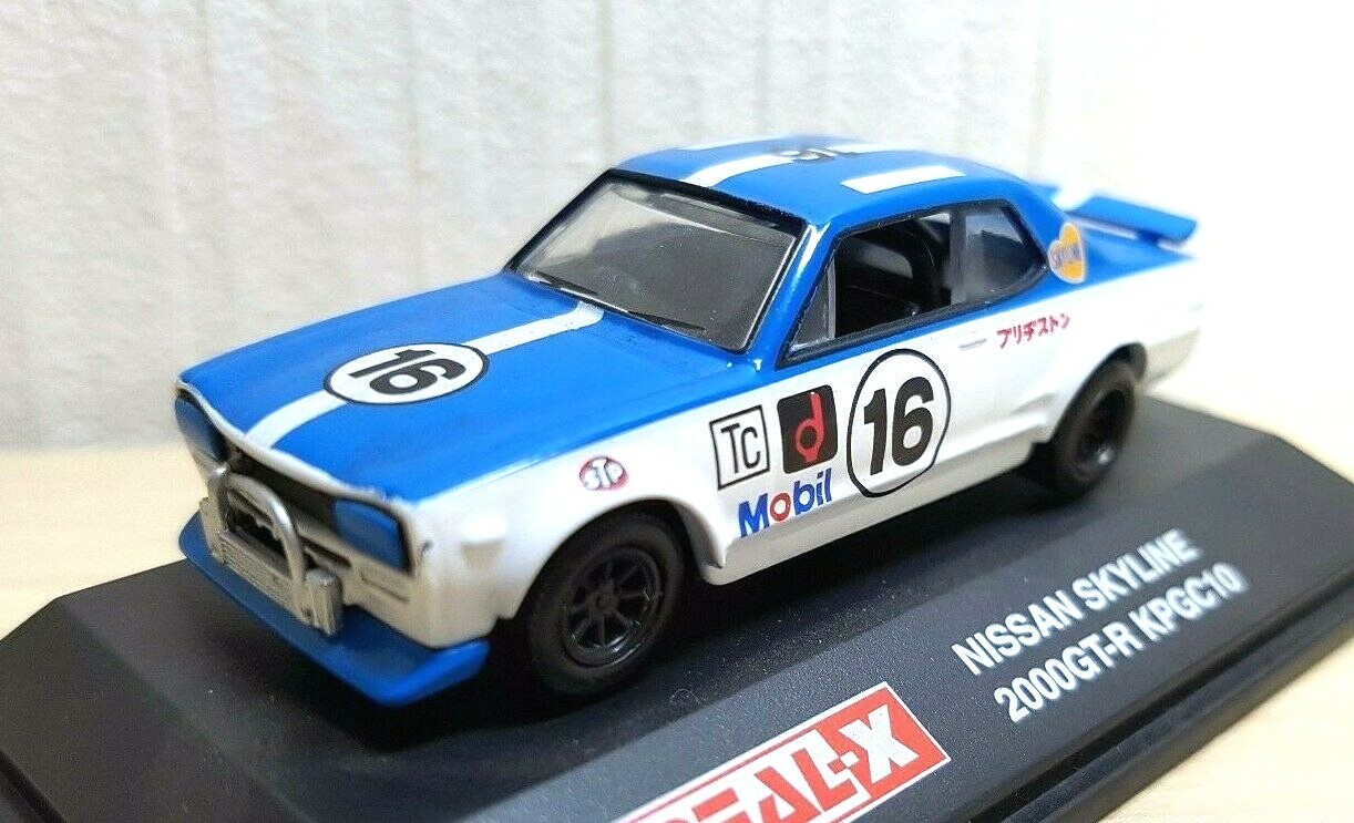 1/72 Real-X NISSAN SKYLINE 2000 GT-R KPGC10 RACING #16 diecast car model