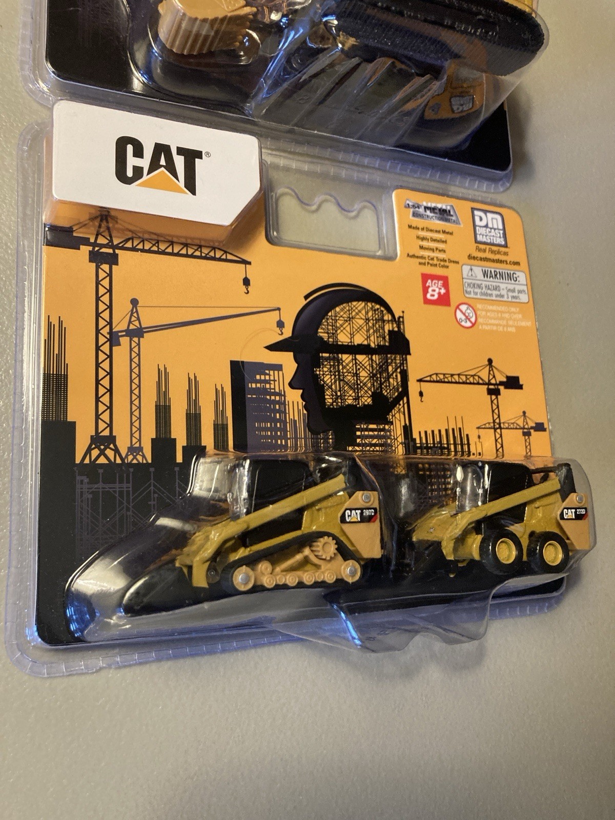 Diecast Masters 1/64 Caterpillar 272D2 Skid Steer 297D2 84647 + Excavator 84644