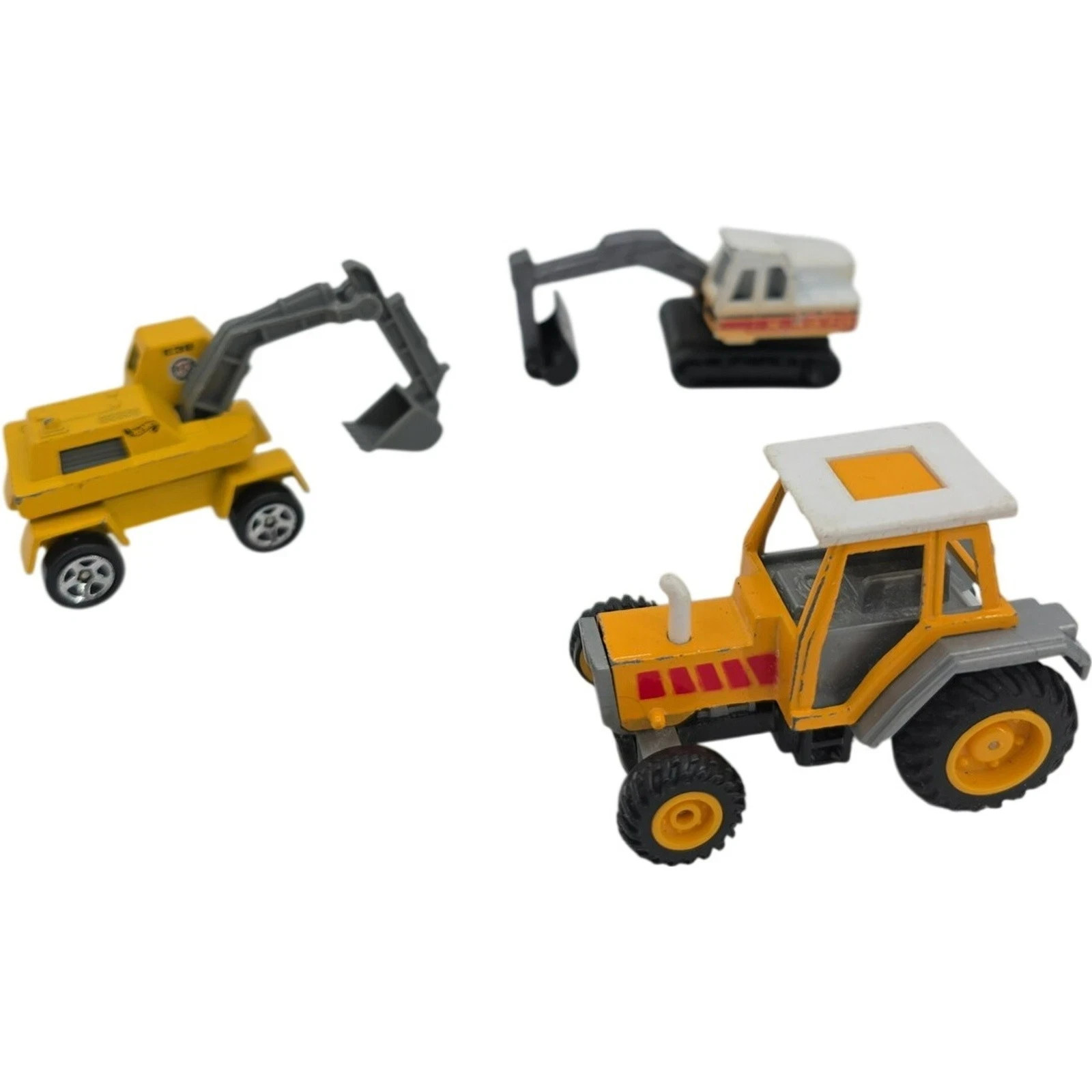 Vintage Diecast Construction Hot Wheels Digger Matchbox Atlas Excavator Lot of 3