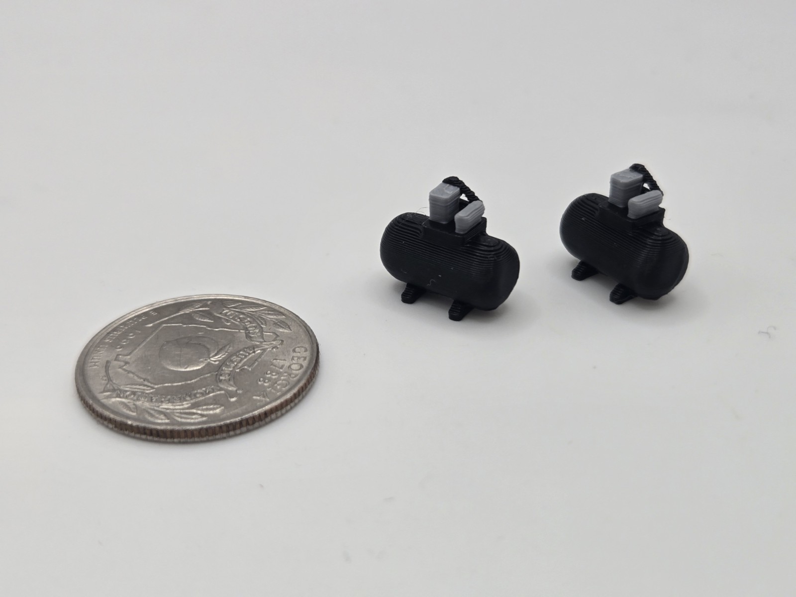 1/64 Scale Small Shop Compressor *2 Pack* in Black