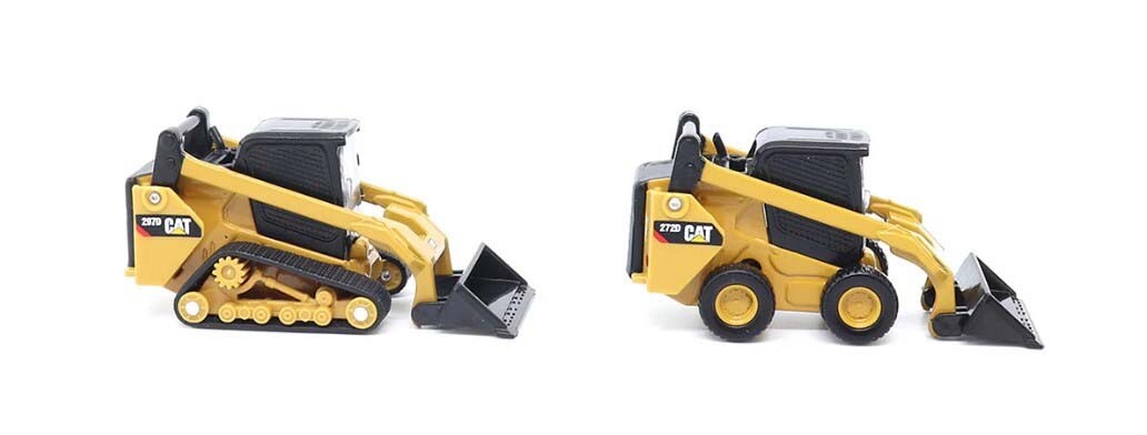 Diecast Masters 84647CS Cat 272D2 Skid Steer & 297D2 Track Loaders 1/64 Scale