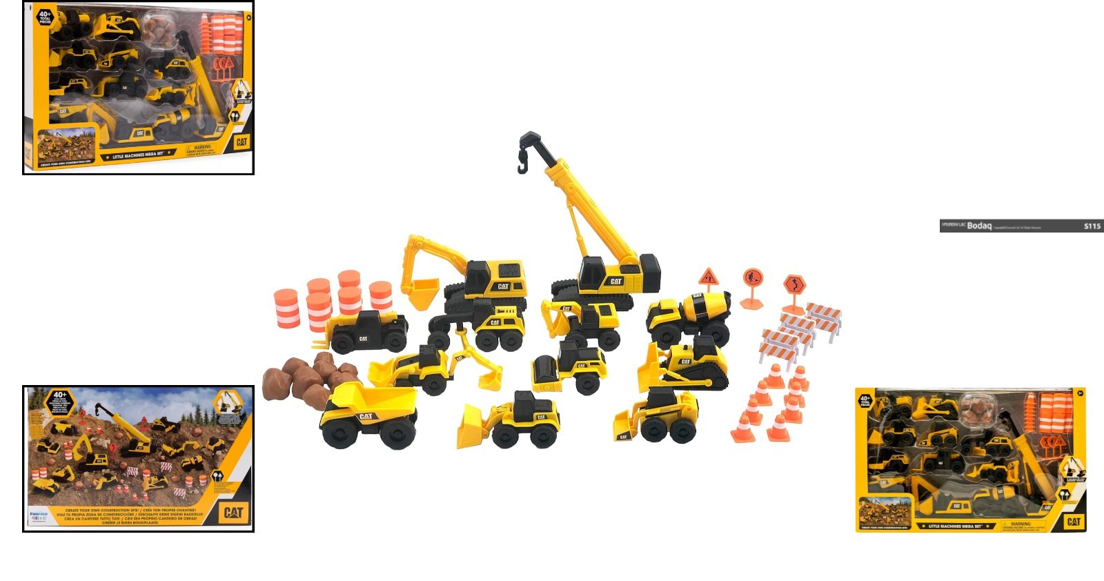 CAT Construction Mega Set: 41-Piece STEM Toy with XL Crane and Vehicles for Kids