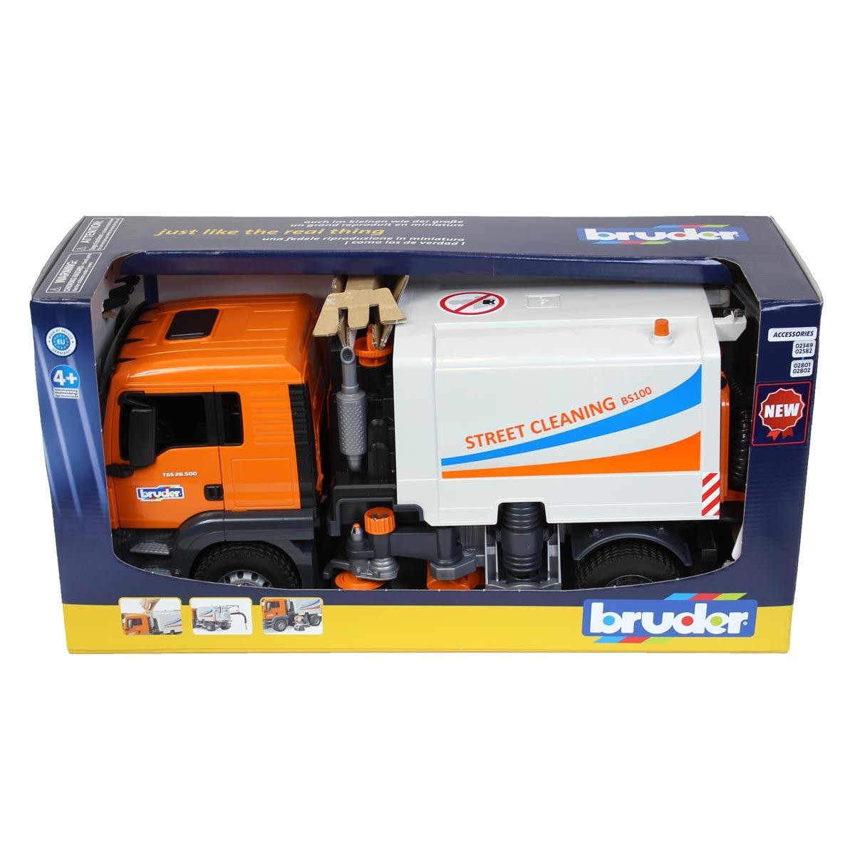 1/16 MAN TGS Street Sweeper by Bruder NEW IN BOX 3780