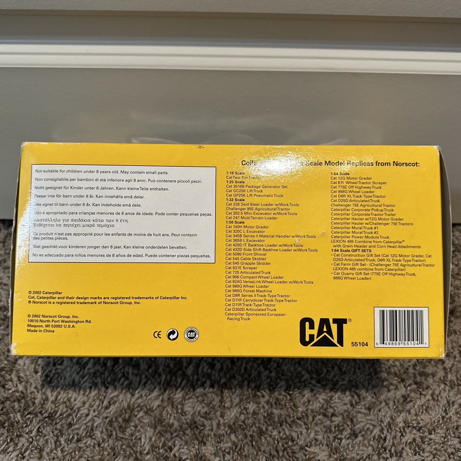 Norscot 55104 Caterpillar 1:50 Scale Cat 777D Off Highway Truck New in box T02