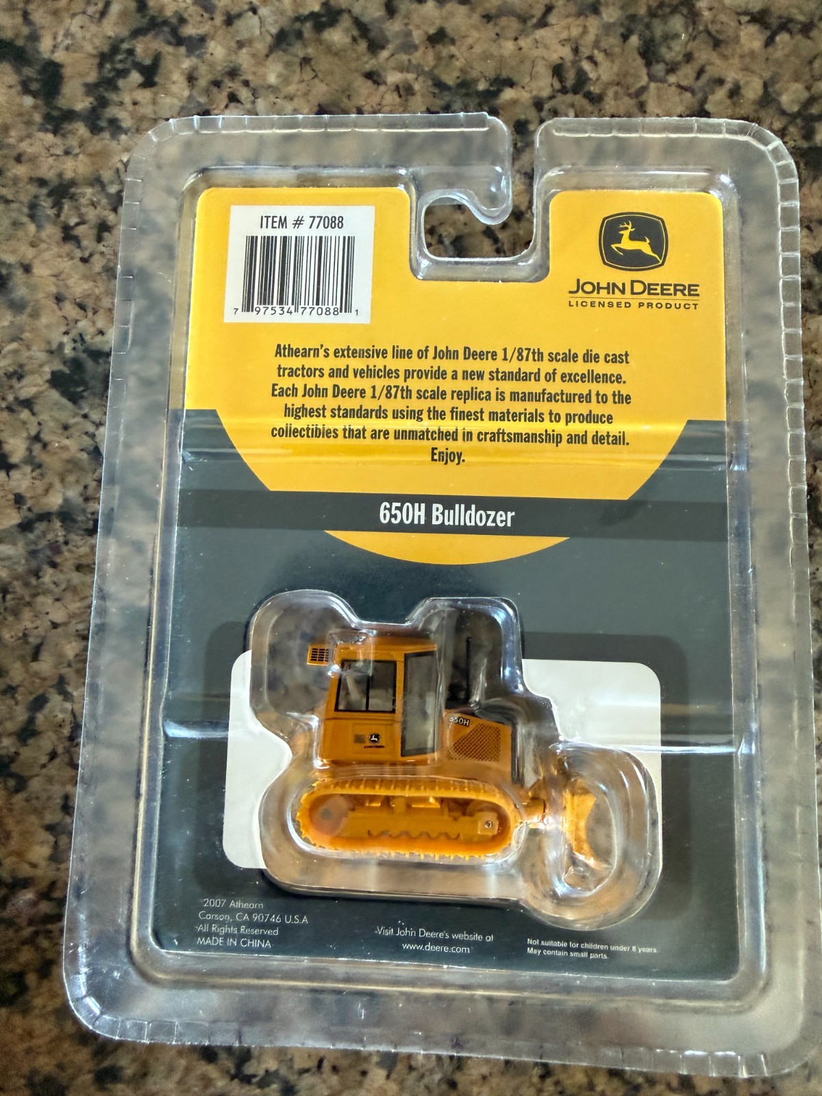 1/87 ATHEARN JOHN DEERE 650H BULLDOZER