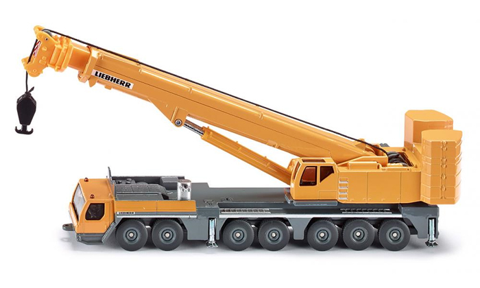 NEW SUPER SIKU 1886 Liebherr Mobile Crane 1:87 Diecast Model – Yellow Vehicle