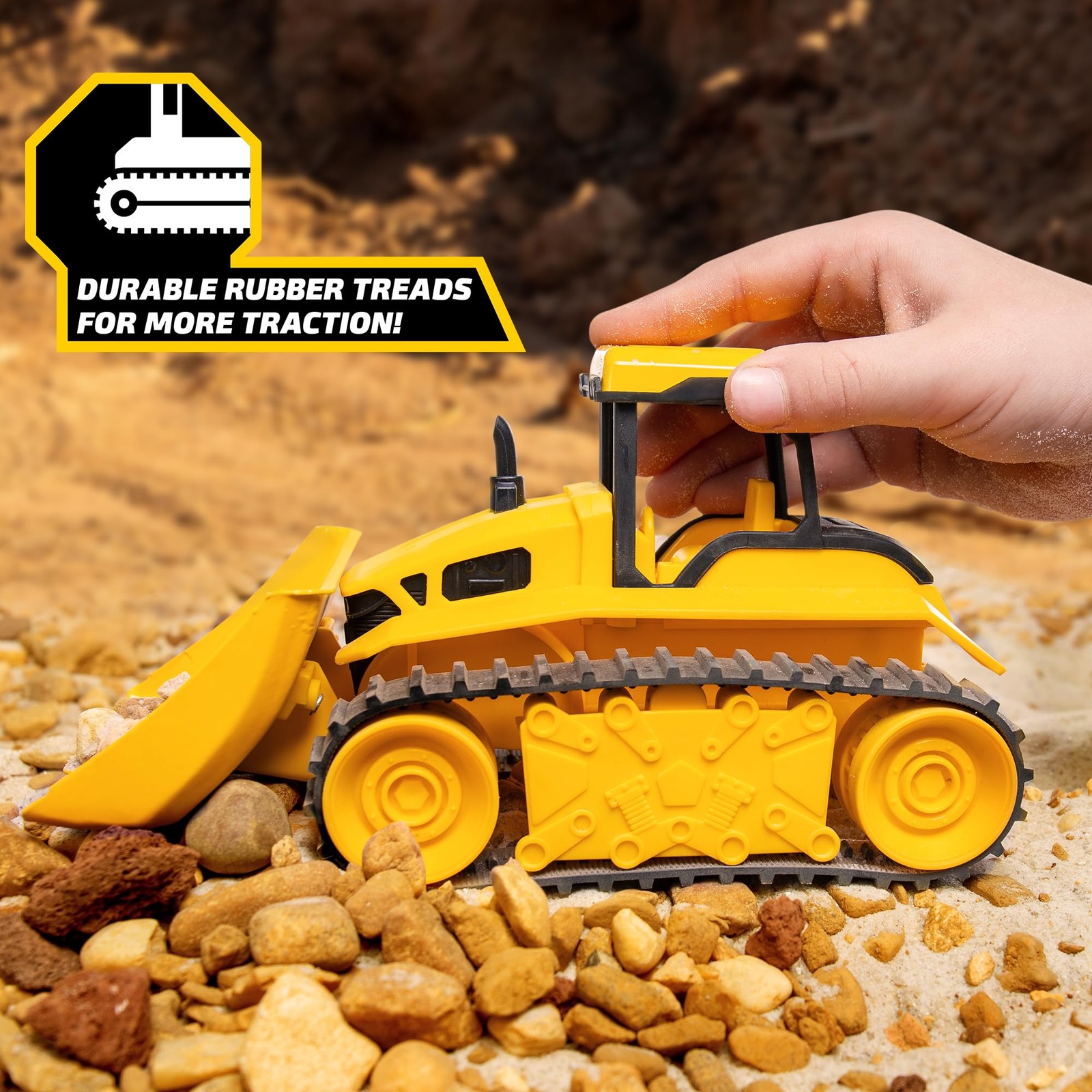 Tonka Steel Classics Giga Series Dump Truck & Bulldozer, 2Pack