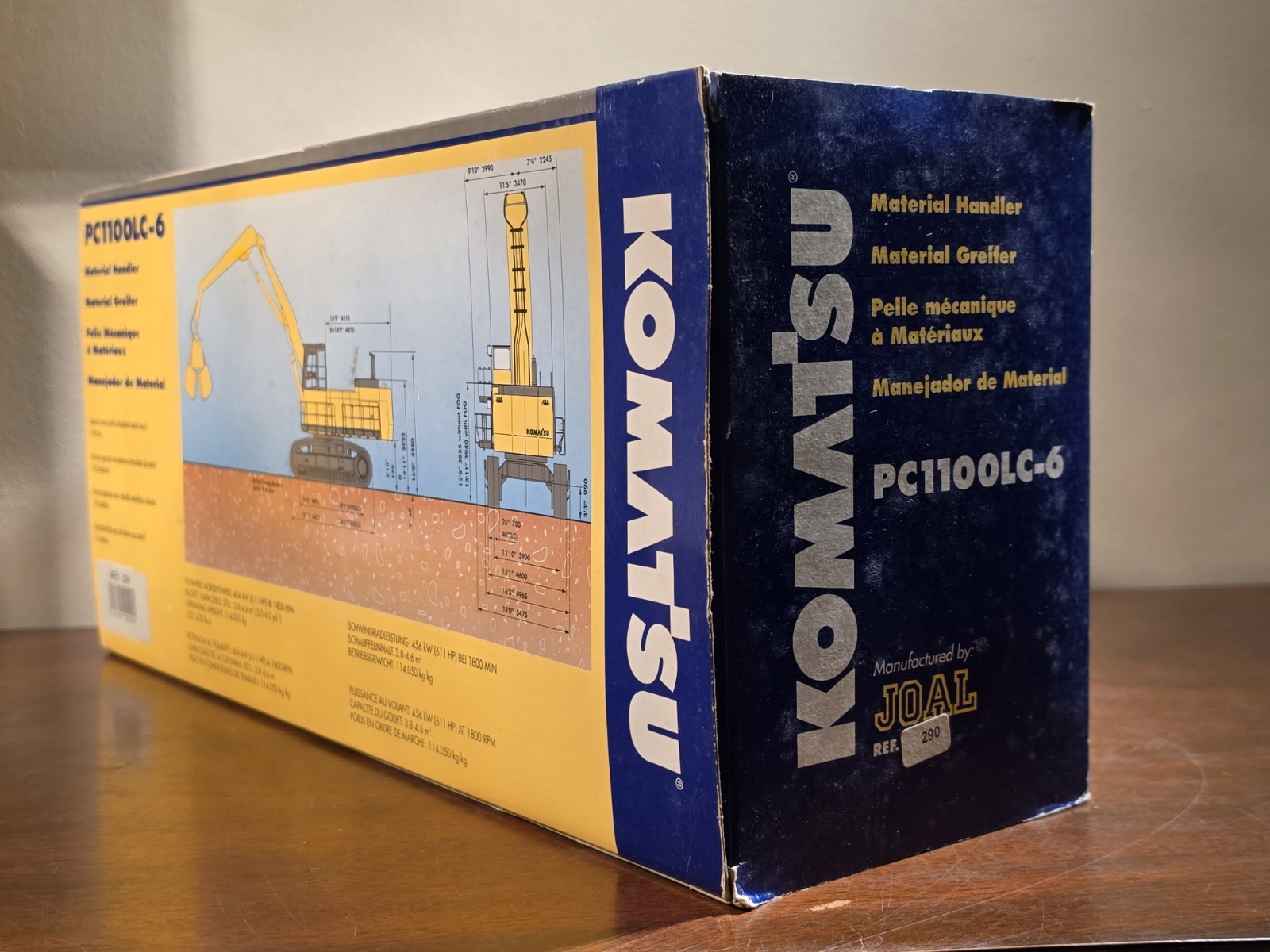 NEW JOAL Komatsu PC1100LC-6 Avance Excavator Diecast Model 1:50 Scale USA