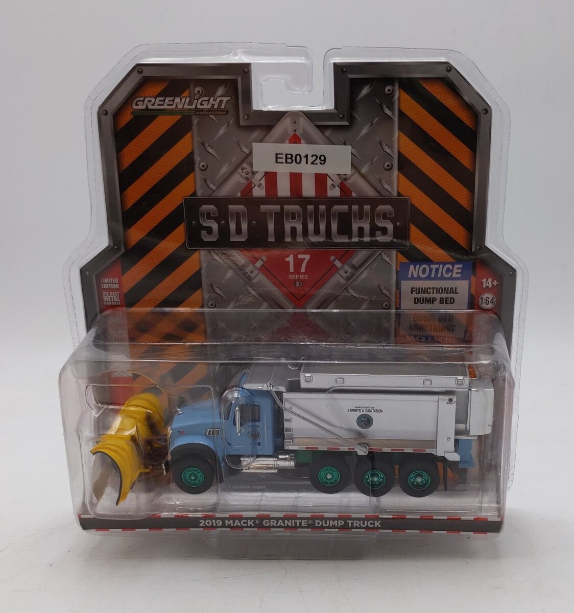 Greenlight Collectibles 1:64 Scale Series 17 2019 Mack Granite Dump Truck MT/Box