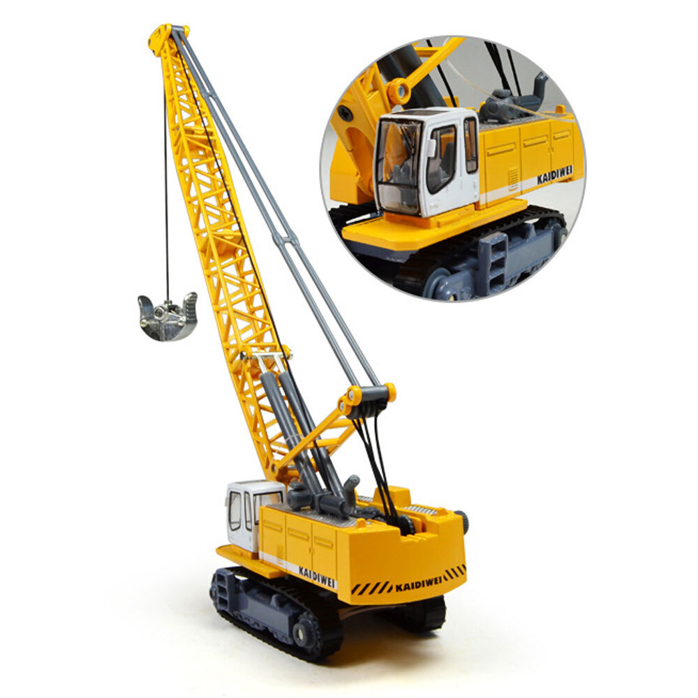Crane Toy 1:87 Scale Construction Equipment Model Diecast Vehicle Toys for Boys