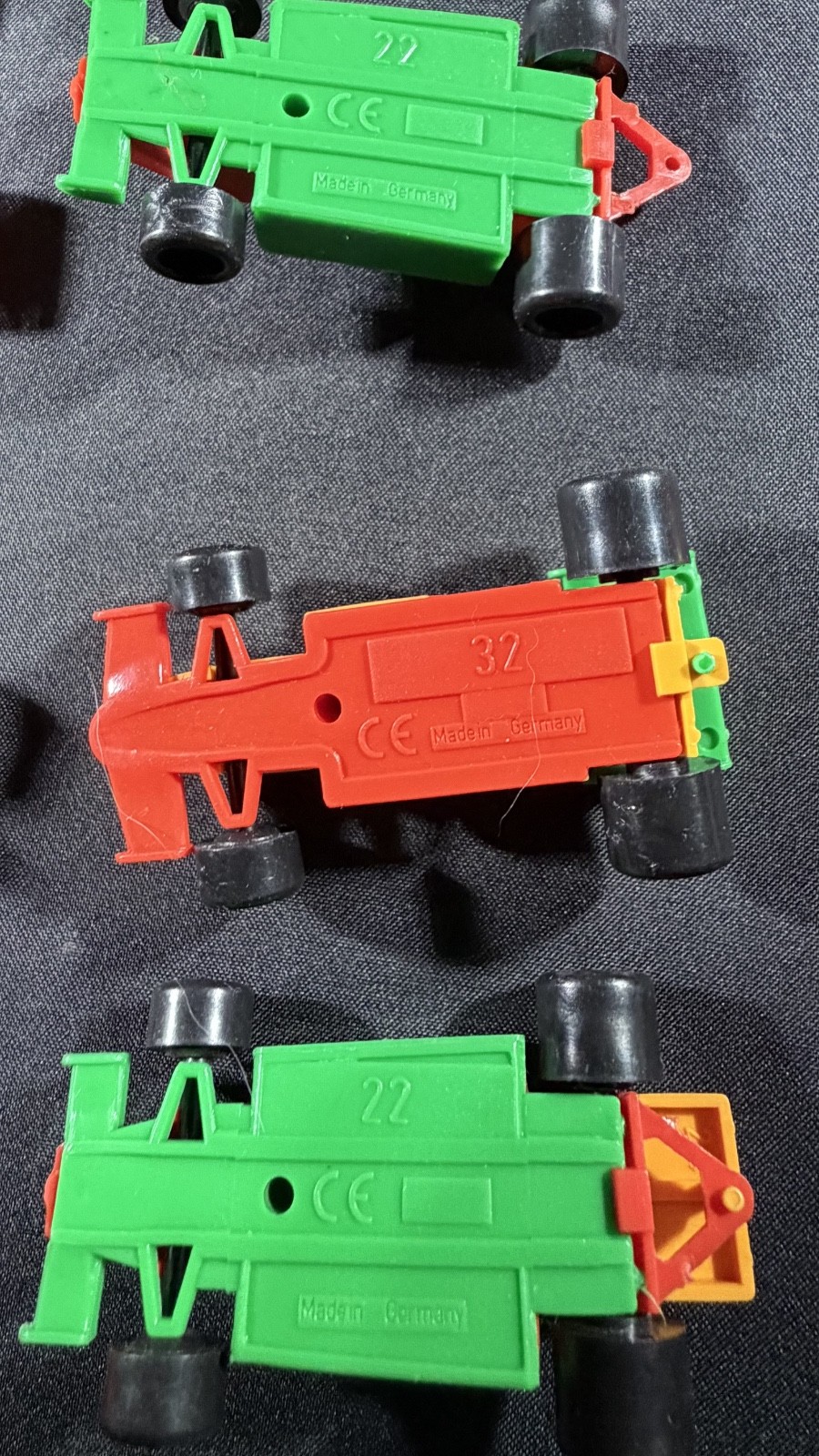 Vintage BRUDER Mini Toy FORMULA RACE CARs Made in Germany  lot of 37