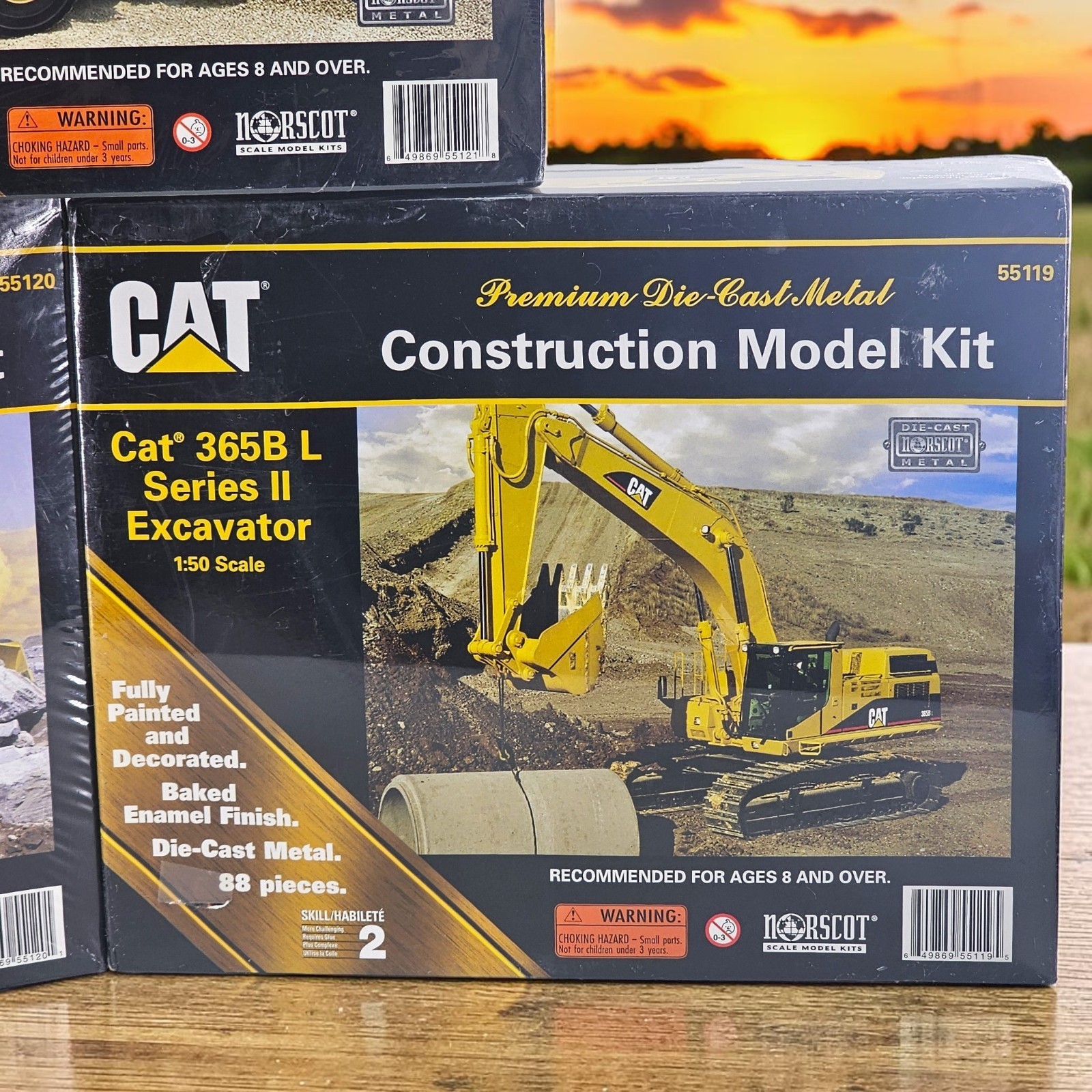 NORSCOT CAT Excavator Wheel Loader Track Tractor 55119-55121 Premium Series Lot