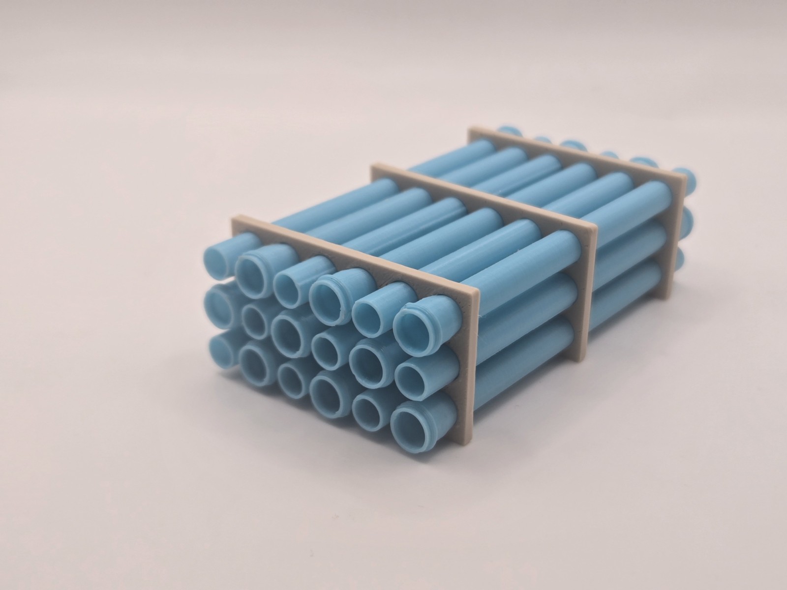 1/50 Scale 12″ Sky Blue Water Pipe Trailer Load/Diorama Accessory