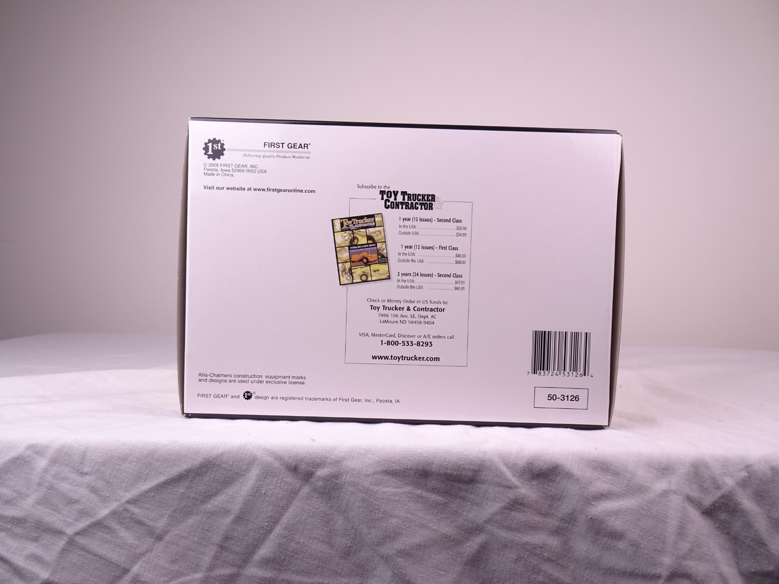 First Gear 1/50 Allis-Chalmers Forty-Five Motor Grader 50-3126 New In Box 2008