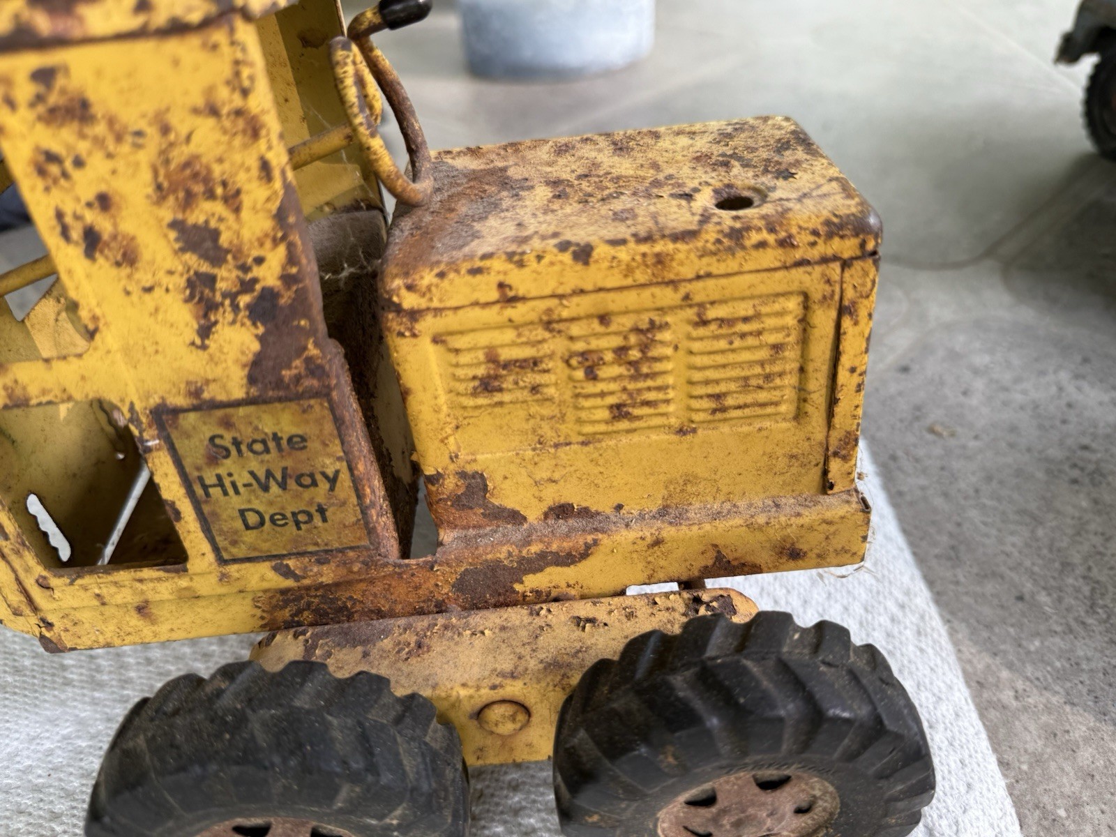 Vintage Tonka Road Grader 17 Inch Missing Grader