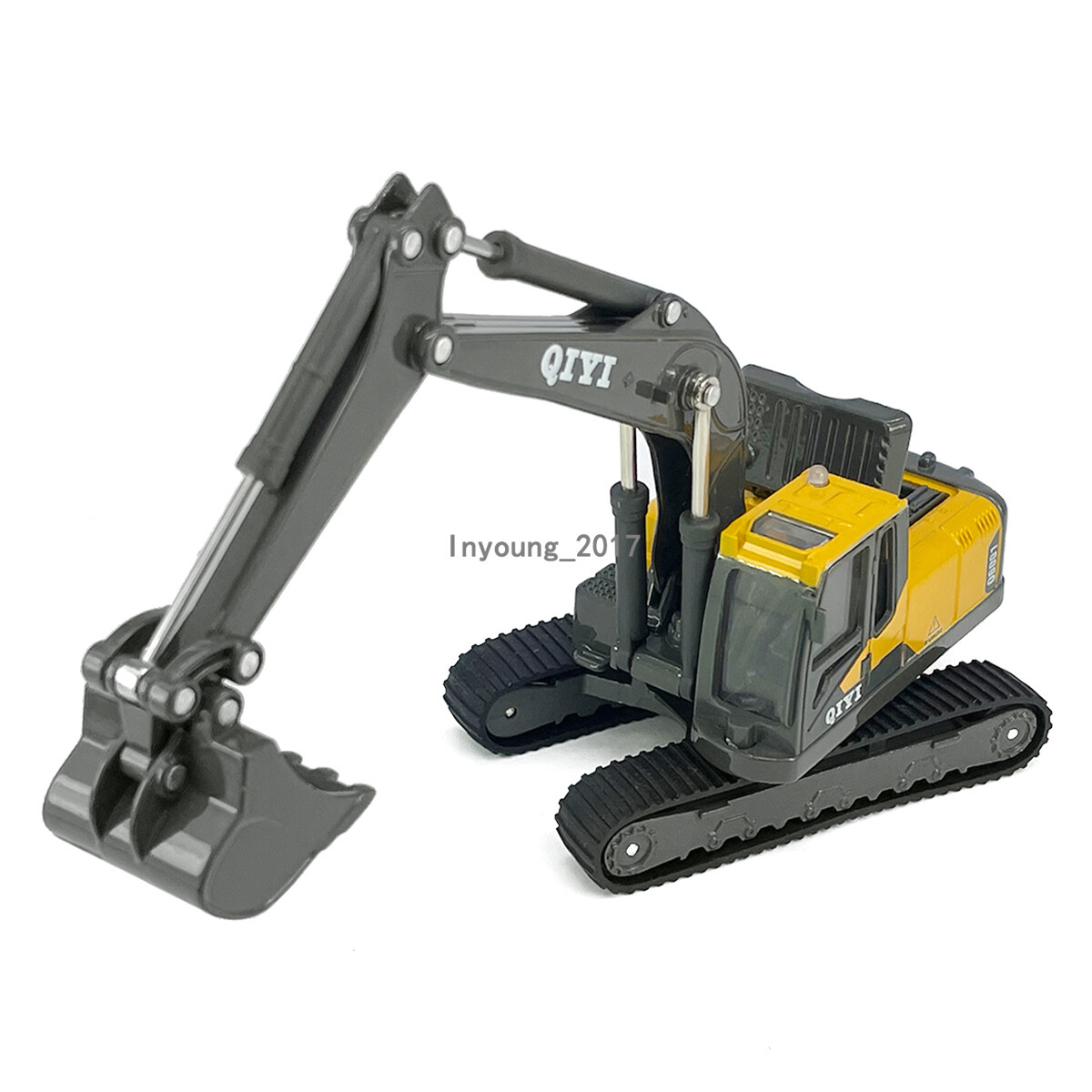8.1″ Excavator Toy Construction Vehicle Model Diecast Toy Trucks for Boys Gray