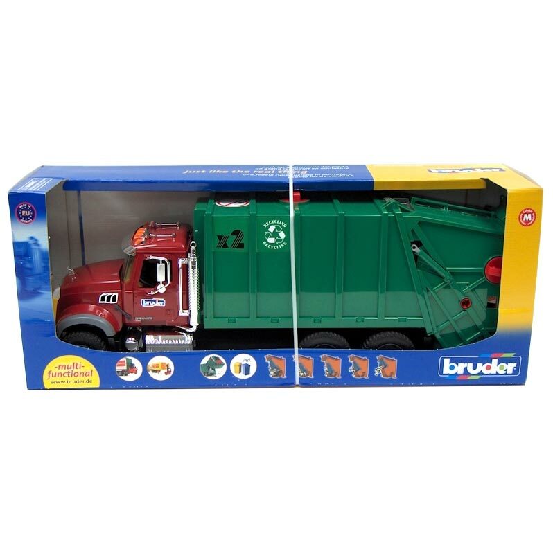 1/16th Bruder MACK Granite Rear Loading Garbage Truck 02812