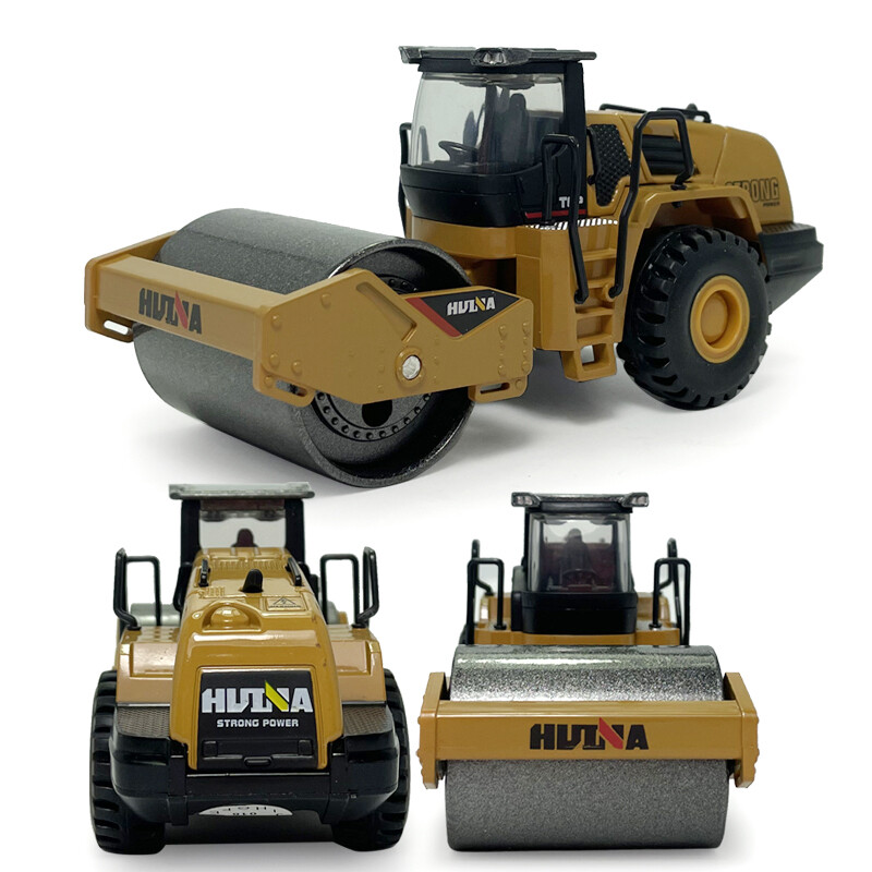 1/50 Road Roller Toy Construction Equipment Model Diecast Toy Vehicle Boys Toys