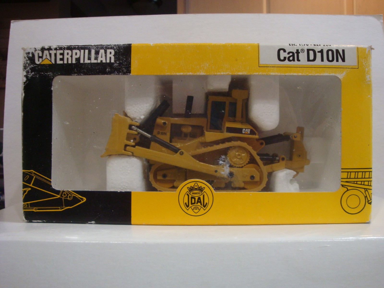 JOAL CAT D10N Track-Type Tractor #220 1:70 Scale Darkish Yellow Rough Box
