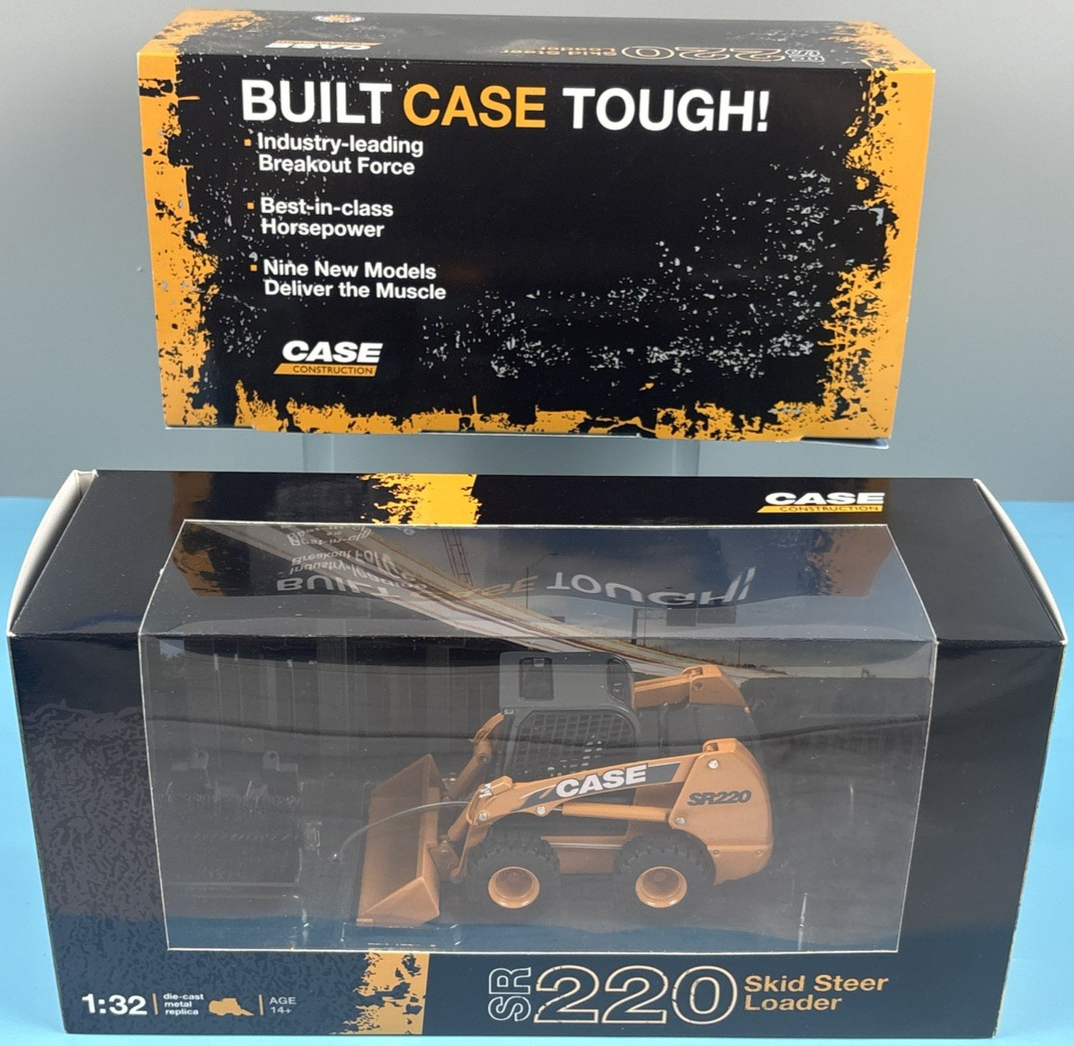 RARE! Brand New w/Box! Case SR220 Skid Steer Loader 1:32 – 2011 ConExpo Promo!