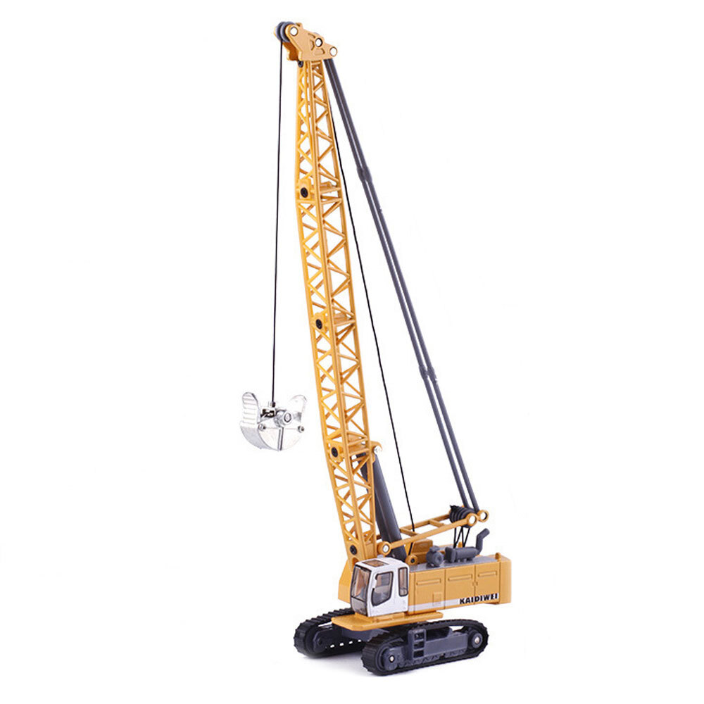 1:87 Scale Excavator Crane Diecast Toy Metal Construction Vehicle Model Figure