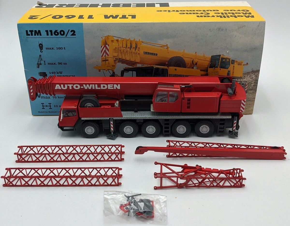 Conrad 2090 1:50 Diecast Liebherr LTM 1160/2 Mobile Crane Auto Wilden Red/Box