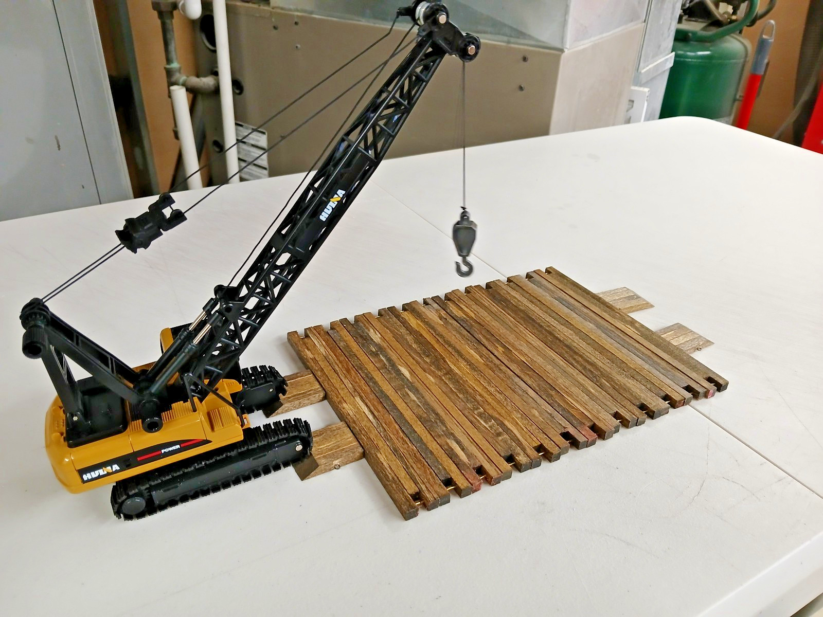 Crane Mats w/Ramps (12) 1/4″ Wood Mats & Ramps) 1/50th 1/48th. Hand Made By ETC.