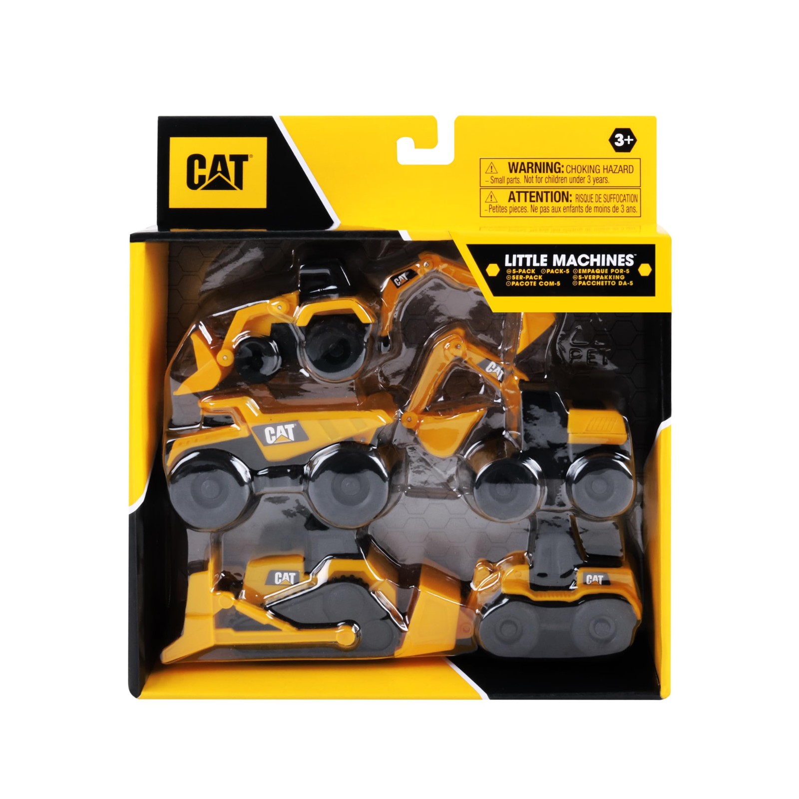 Construction Toy Set 5 Pack – Mini Machines for Kids, Perfect Cake Toppers