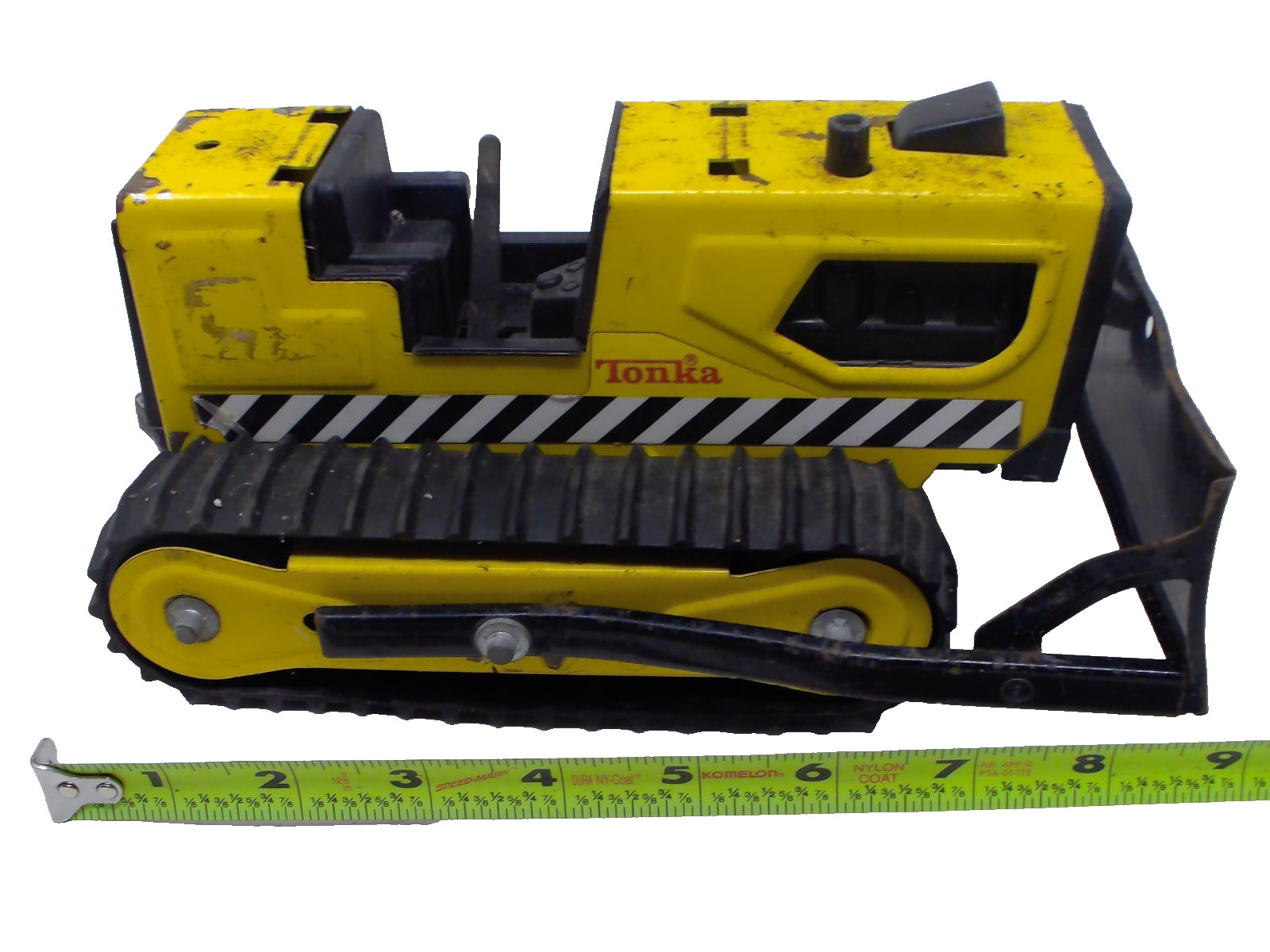 Vintage TONKA T-6 41243 Bulldozer Steel Rubber Tracks Toy Missing Cage