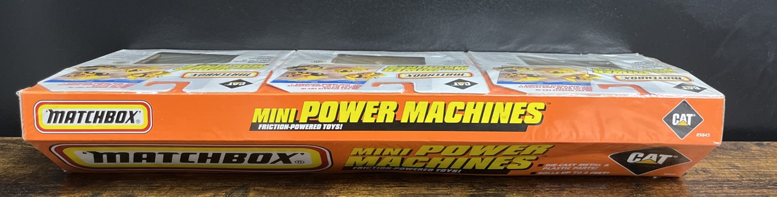 1999 MATCHBOX MINI POWER MACHINES FRICTION CATERPILLAR TOYS 3 Pack #89845 NIB