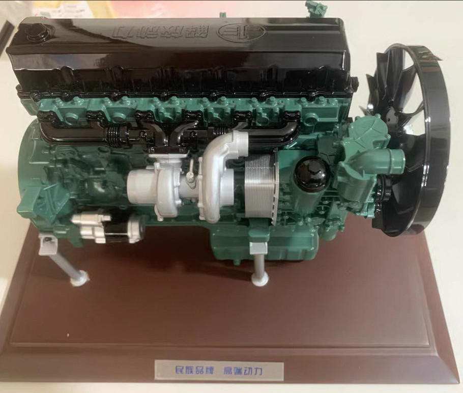 1:8 Original XICHAI CA6DX1 16L Aowei Engine FAW J7 Alloy Equipment Diecast Model