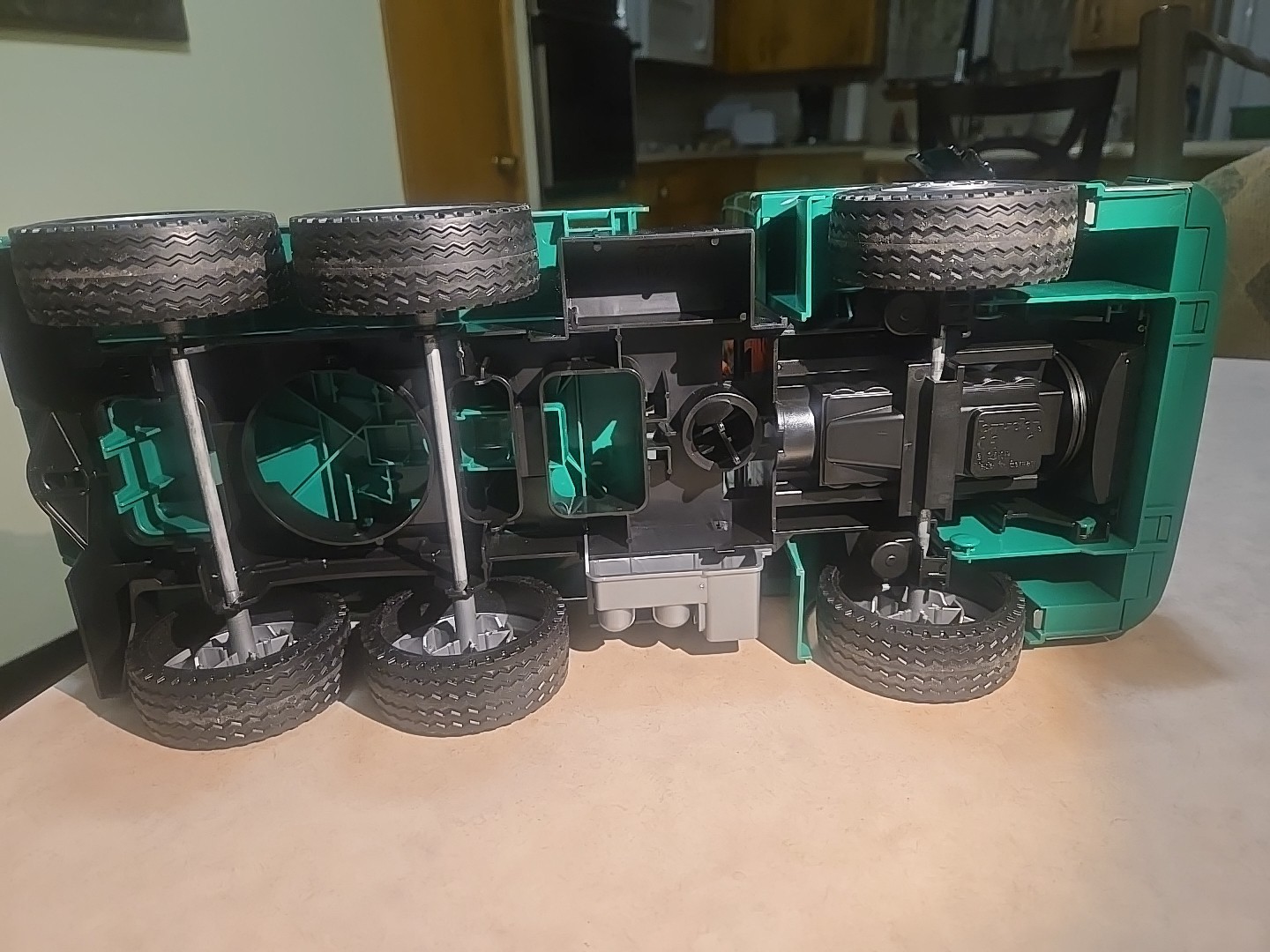 Bruder Mercedes Green Logging Truck 4143 Crane Made In Germany 2001
