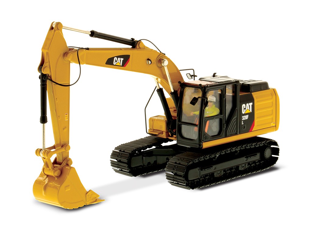 DIECAST MASTERS – CATERPILLAR 320F L with Figure and Box…