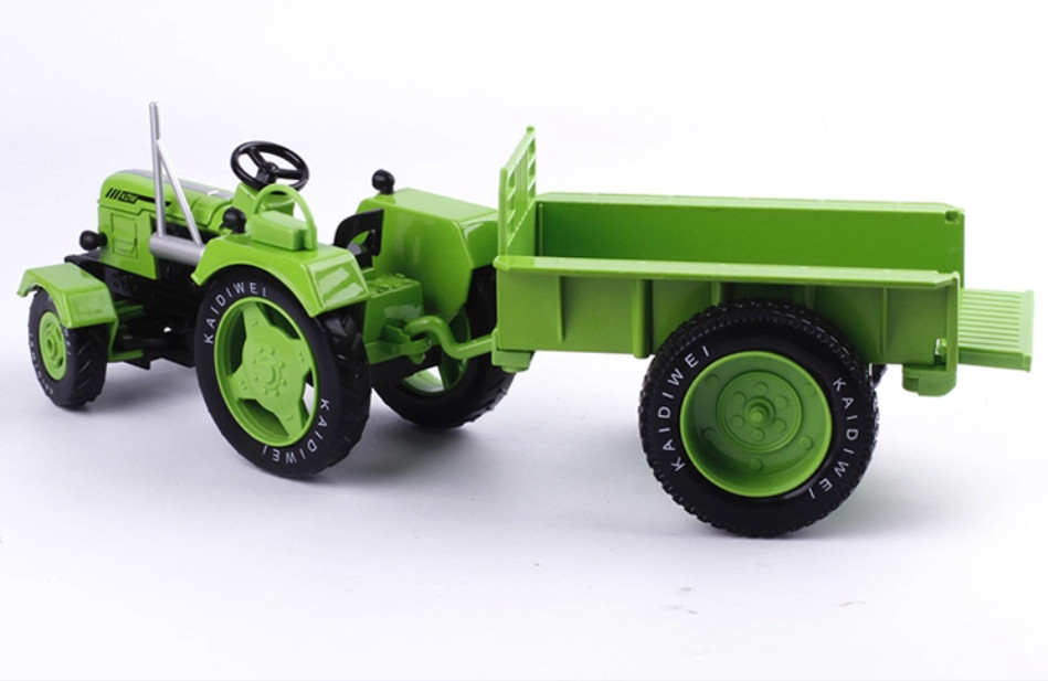 1:18 25CM KAIDIWEI Wheel Vintage Tractor &Trailer Farm Machinery Diecast Model