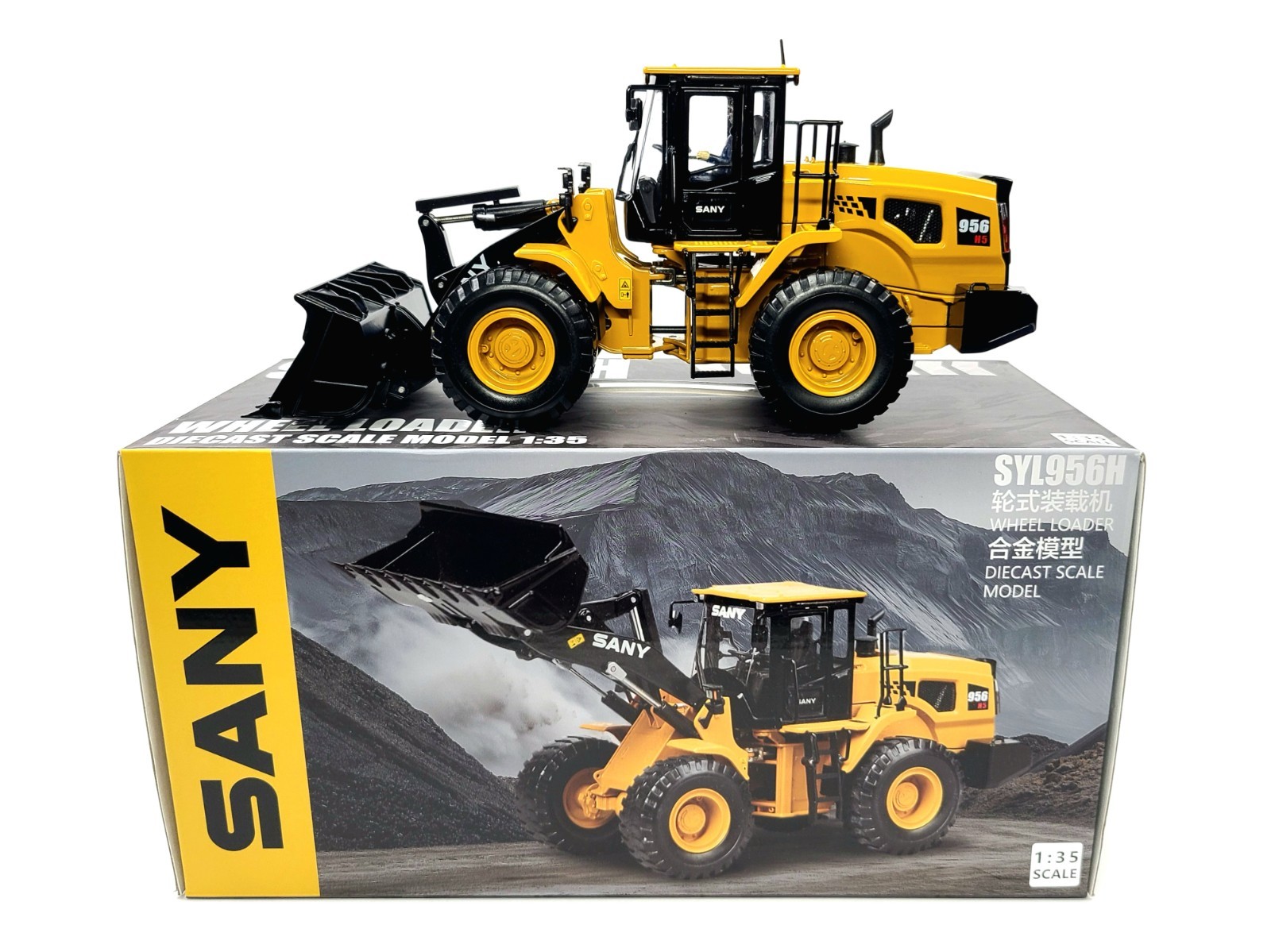 SANY SYL956H Wheel Loader – China 1:35 Scale Diecast Model New